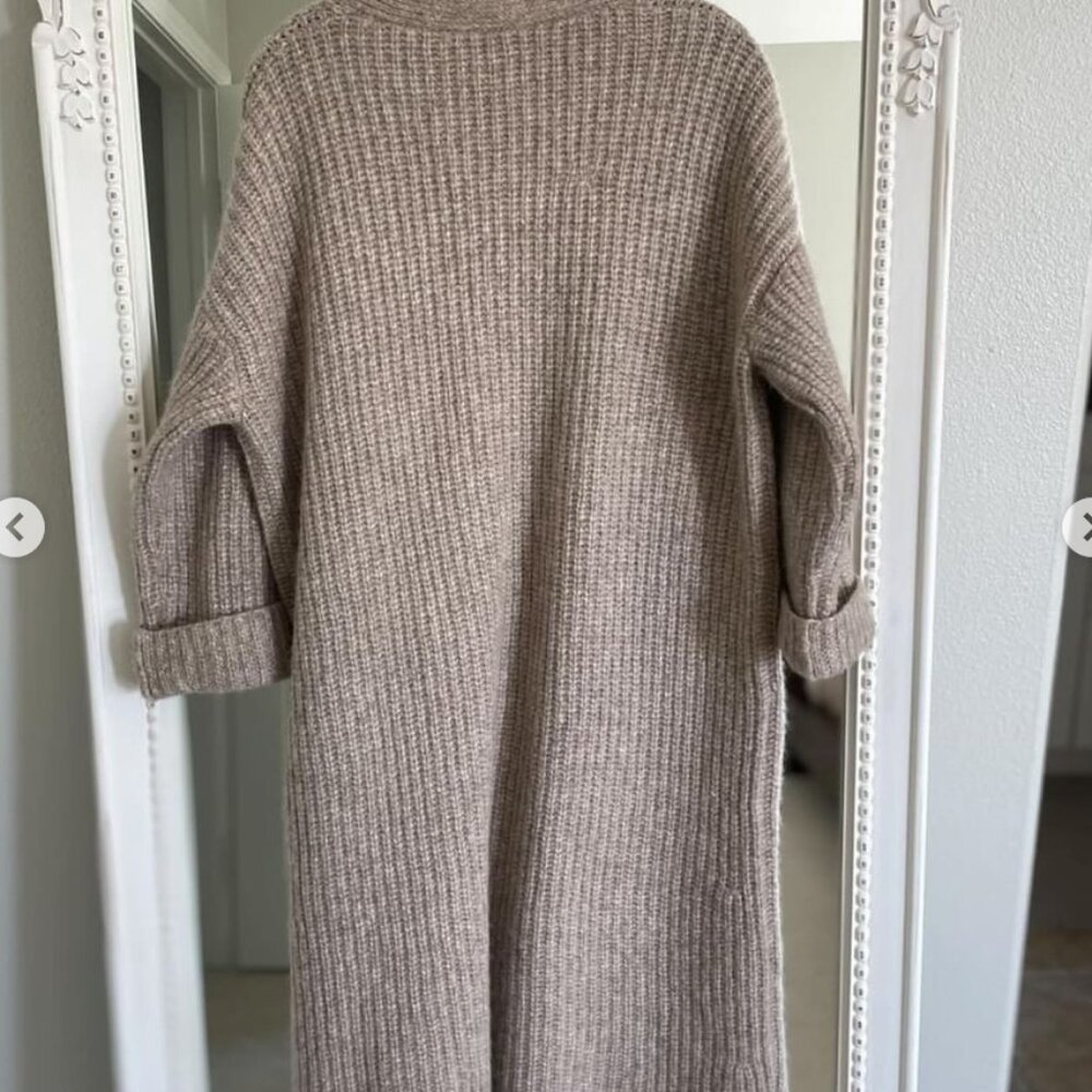 NWOT DOEN Women's Pacha Duster Oatmeal Size M Sweater Cardigan - Picture 5 of 15
